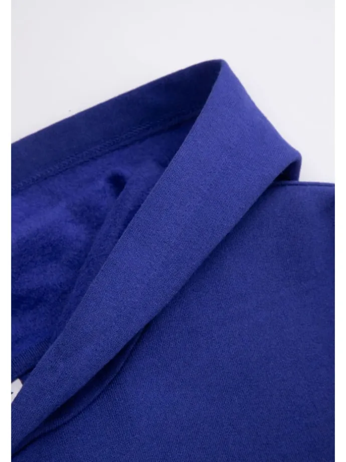 Kapuzenpullover in blau