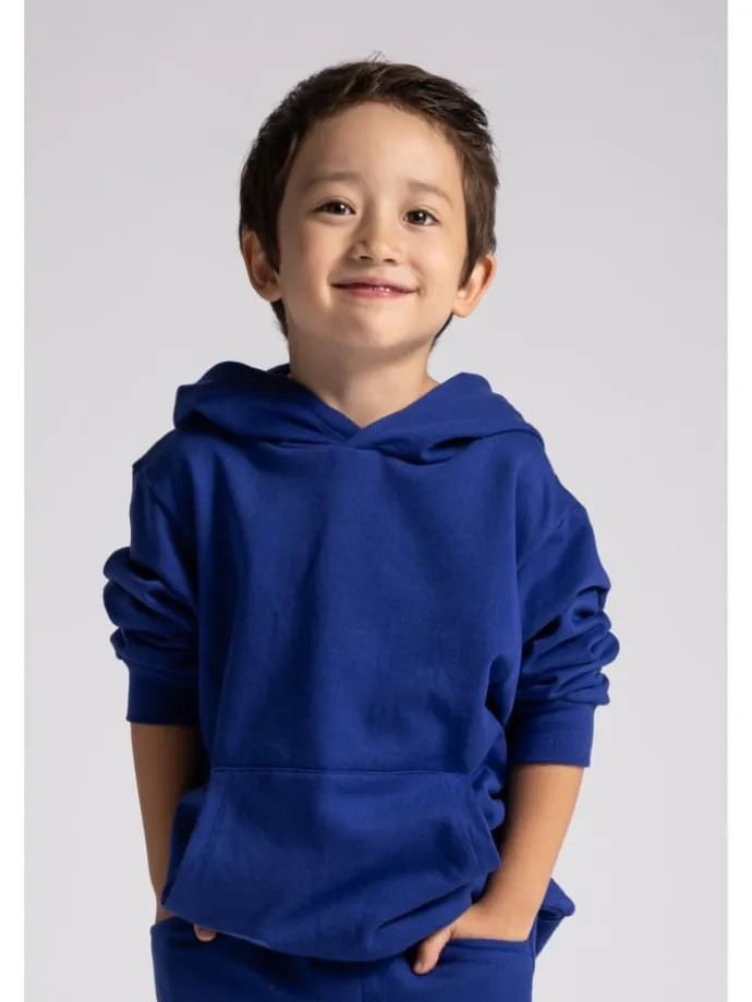 Kapuzenpullover in blau