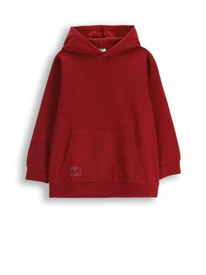 Kapuzenpullover in rot