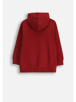 Kapuzenpullover in rot