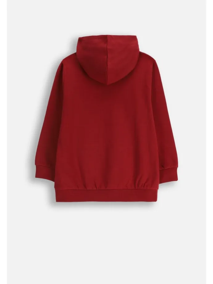 Kapuzenpullover in rot