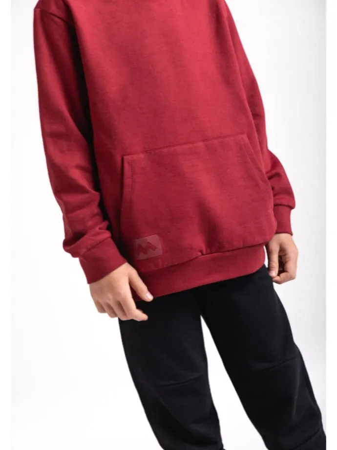 Kapuzenpullover in rot