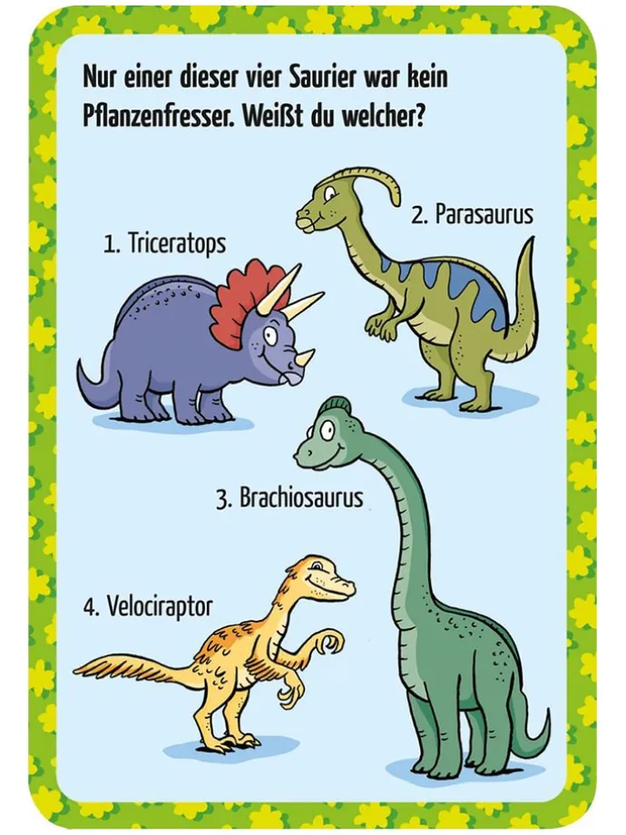 Kartenspiel "50 dinostarke Rätsel" - ab 6 Jahren