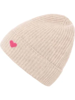 Kaschmir-Beanie in Beige