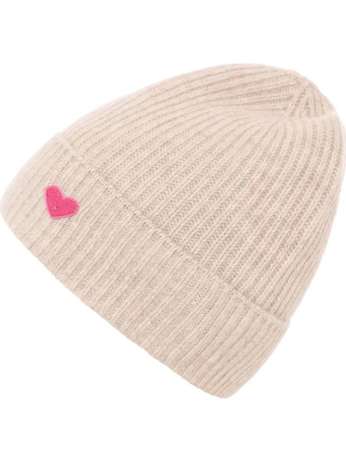 Kaschmir-Beanie in Beige