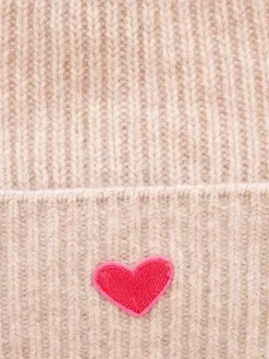 Kaschmir-Beanie in Beige