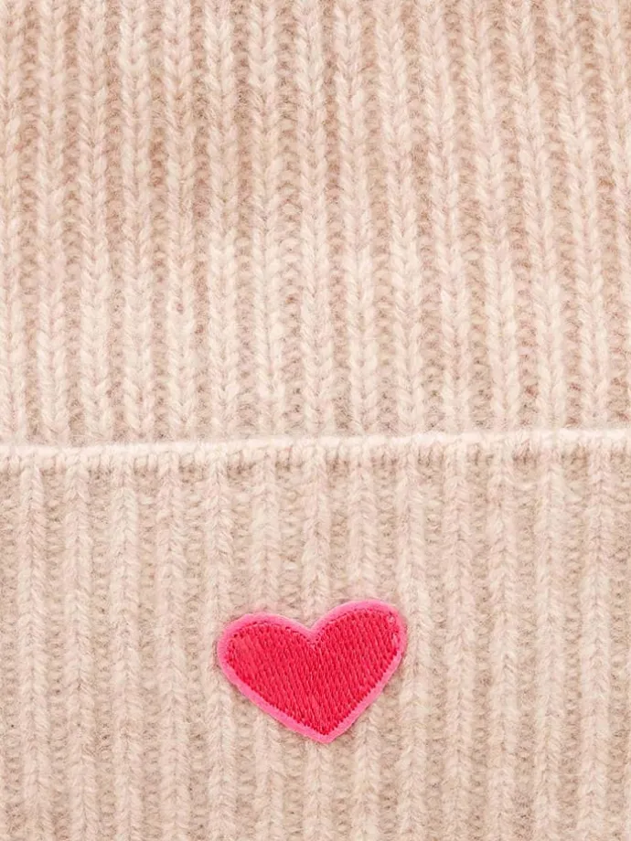 Kaschmir-Beanie in Beige