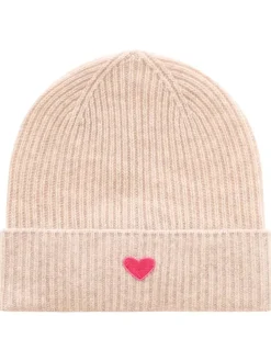Kaschmir-Beanie in Beige