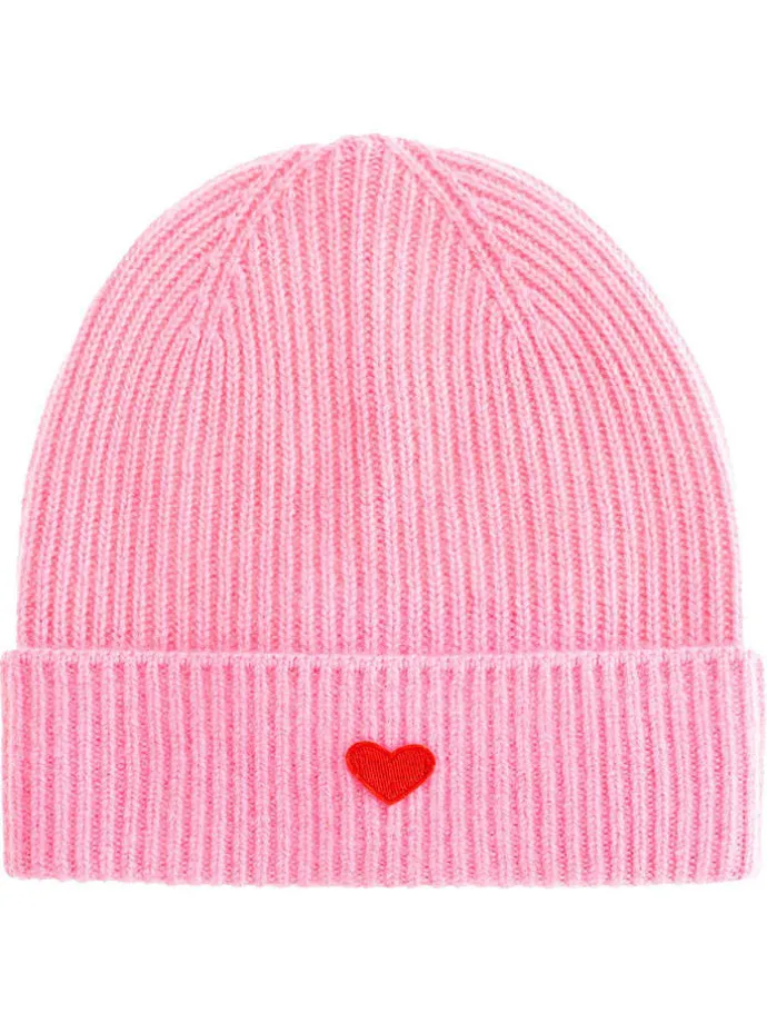 Kaschmir-Beanie in Pink
