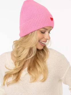 Kaschmir-Beanie in Pink