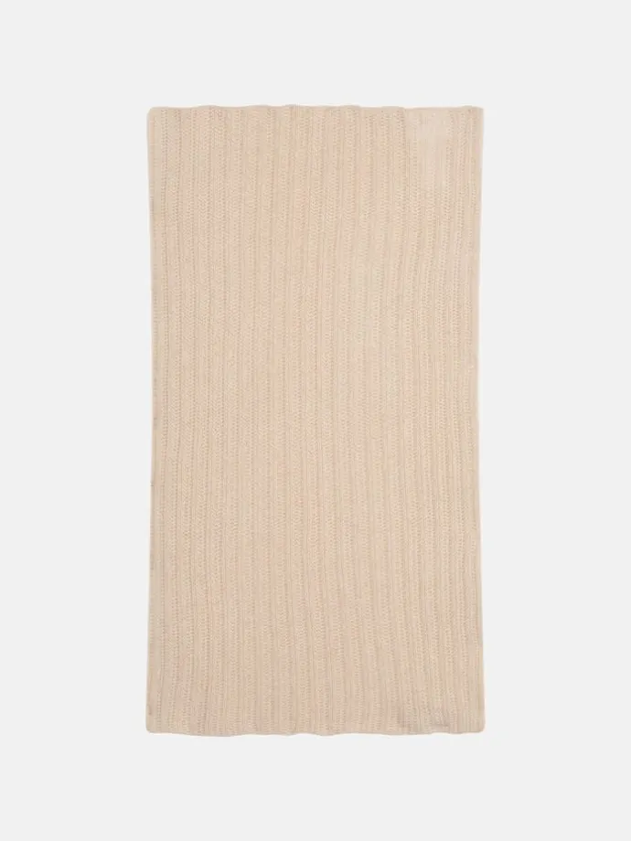 Kaschmir-Loop-Schal "Hutton" in Beige - (L)65 x (B)50 cm