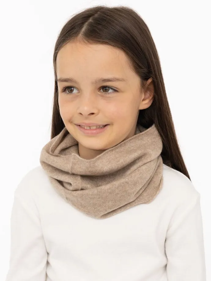 Kaschmir-Loopschal in Beige