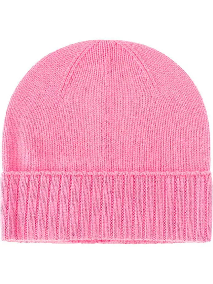 Kaschmir-Mütze in Rosa