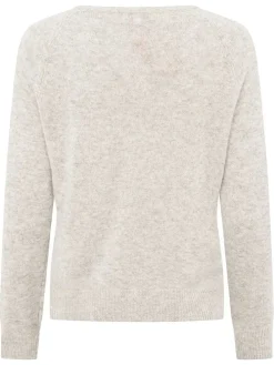 Kaschmir-Pullover in Hellgrau