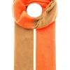Kaschmir-Schal in Hellbraun/ Orange - (L)100 x (B)30 cm