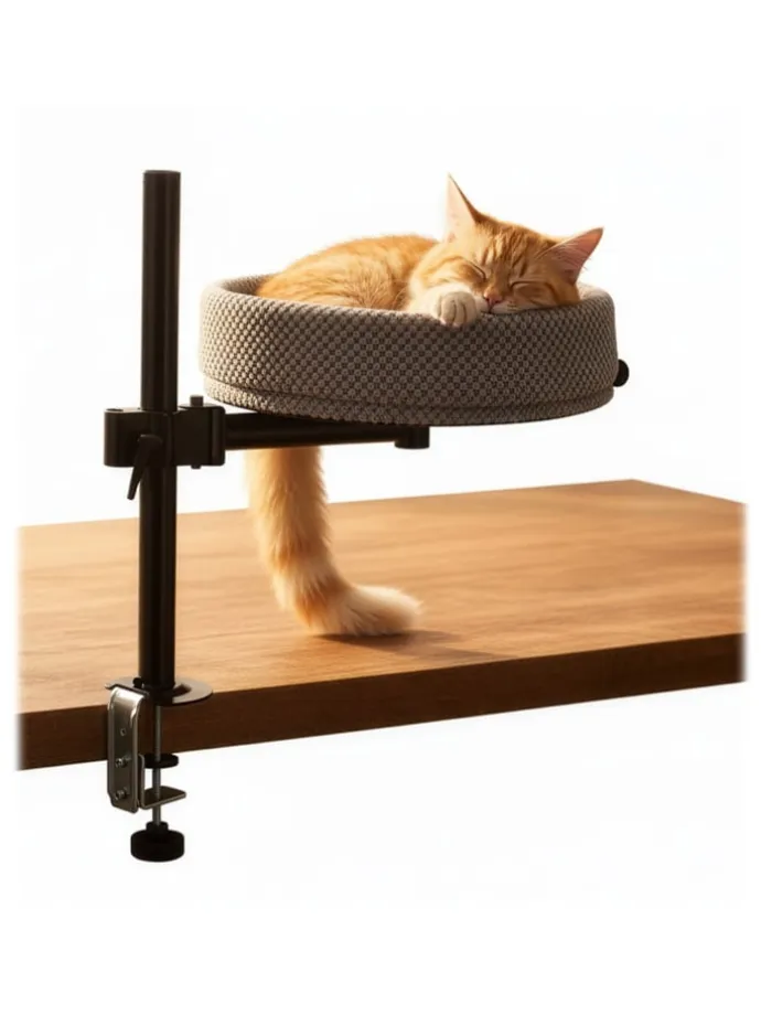 Katzenbett in Grau/ Schwarz