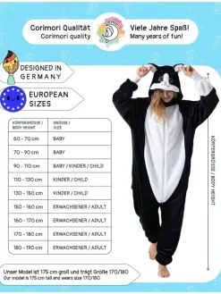 Katzen-Kostüm Fasching Katze in Schwarz