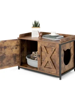 Katzenschrank in Braun