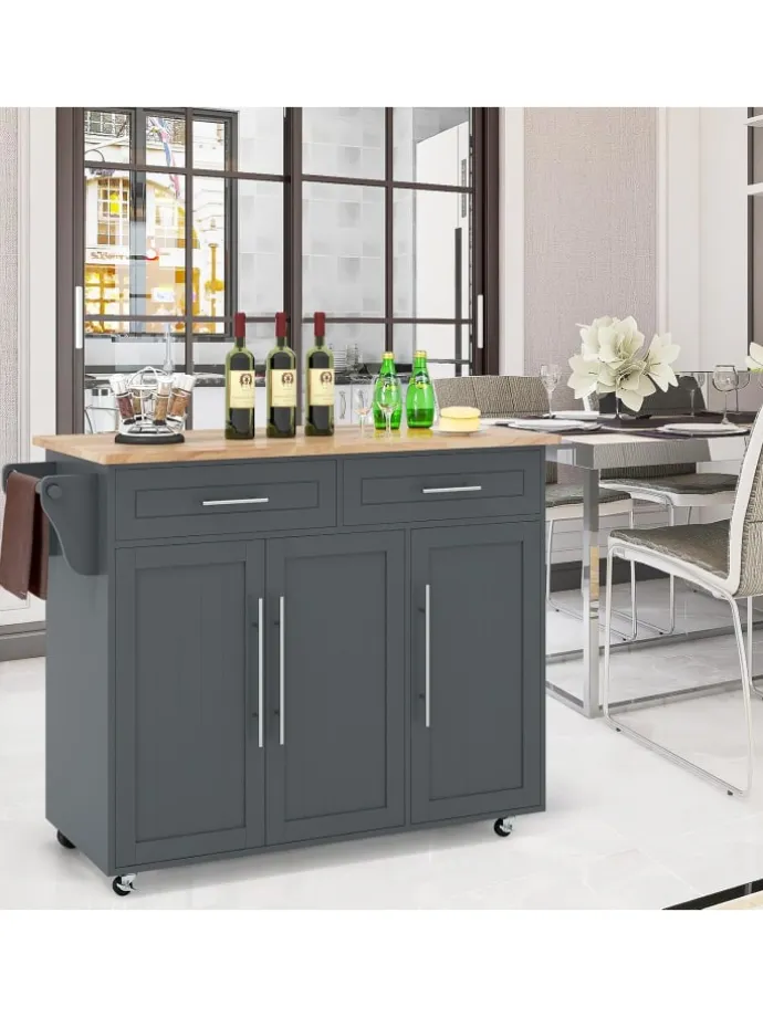 Küchenwagen Buffetschrank in Grau