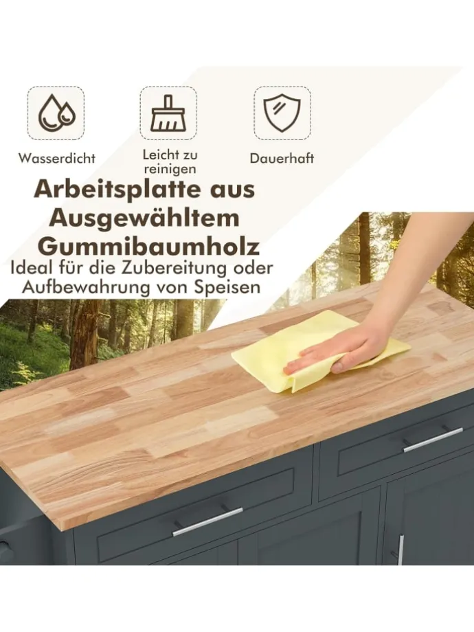 Küchenwagen Buffetschrank in Grau