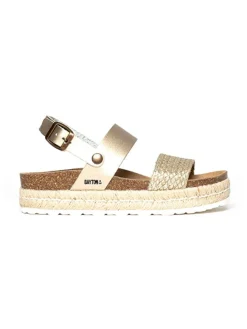 Keilsandaletten "Gaceo" in Gold