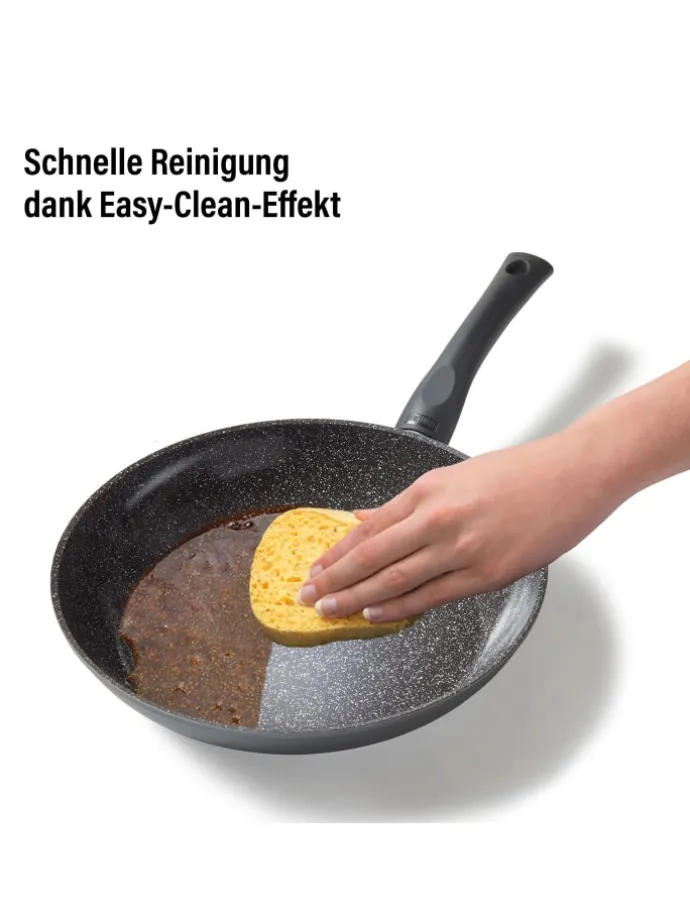 Keramik Kochgeschirr-Set 14-teilig | mit Deckeln in Anthrazit