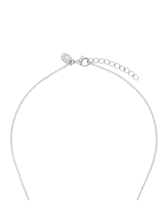 Kette mit Anhänger Silber 925, rhodiniert in Grün