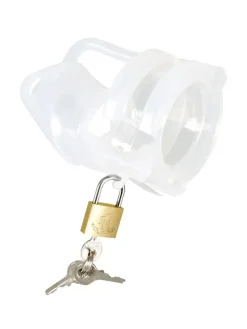 Keuschheitsgürtel Cockkäfig Peniscage in transparent