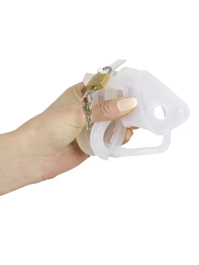 Keuschheitsgürtel Cockkäfig Peniscage in transparent