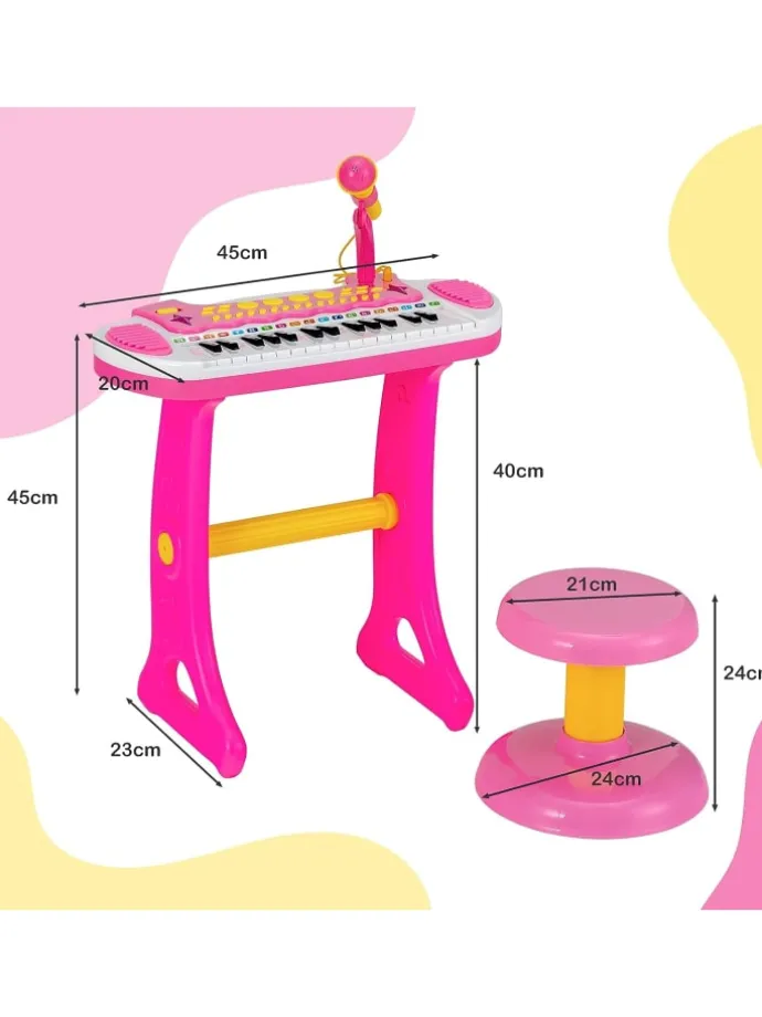 Keyboard 31 Tasten in Rosa