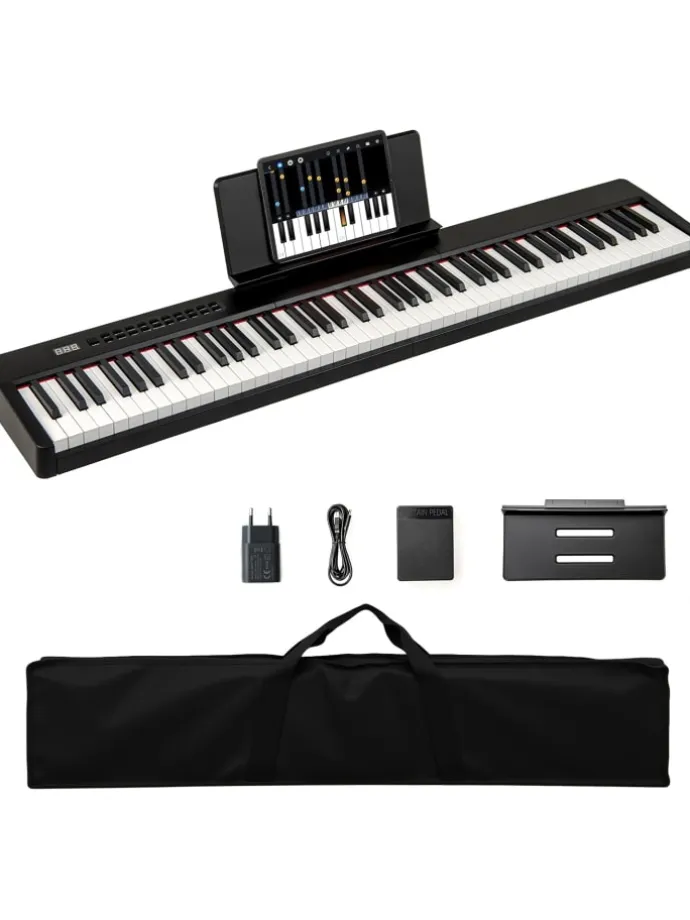 Keyboard Piano 88 Tasten in Schwarz