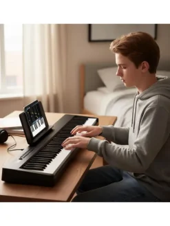 Keyboard Piano 88 Tasten in Schwarz