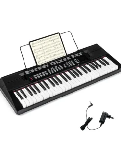 Keyboard Piano 54 Tasten in Schwarz