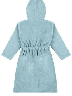 Kinder Bademantel aus Bio-Baumwolle Ljubljana in Hellblau