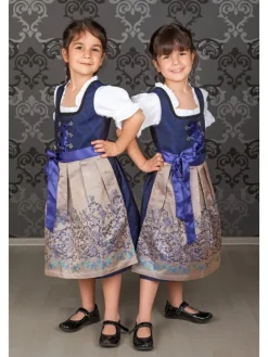 Kinder Dirndl royalblau in blau