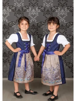 Kinder Dirndl royalblau in blau