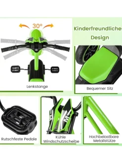 Kinder Dreirad ab 3 Jahren in Grün
