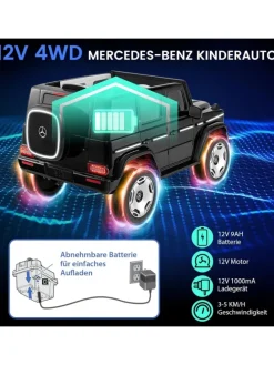Kinder Elektroauto Mercedes-Benz in Schwarz