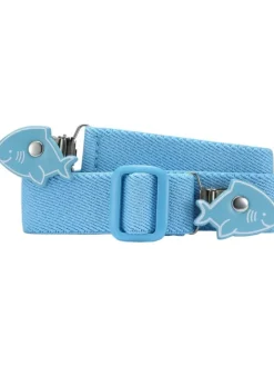 Kinder Gürtel "Elastik-Gürtel Hai-Clip uni" in Blau