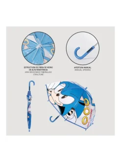 Kinder Regenschirm Transparent Ø 71 cm – Ringgriff