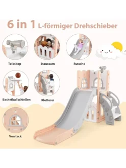 Kinder Rutsche in Rosa
