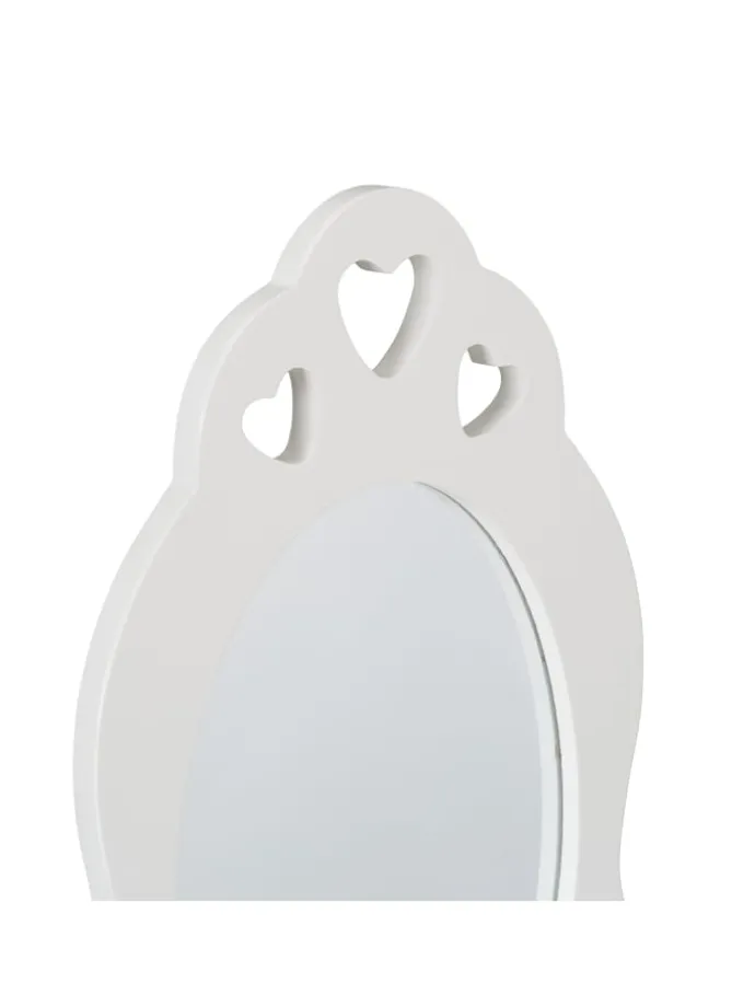 Kinder Schminktisch in Weiß - (B)50 x (H)110 x (T)30 cm