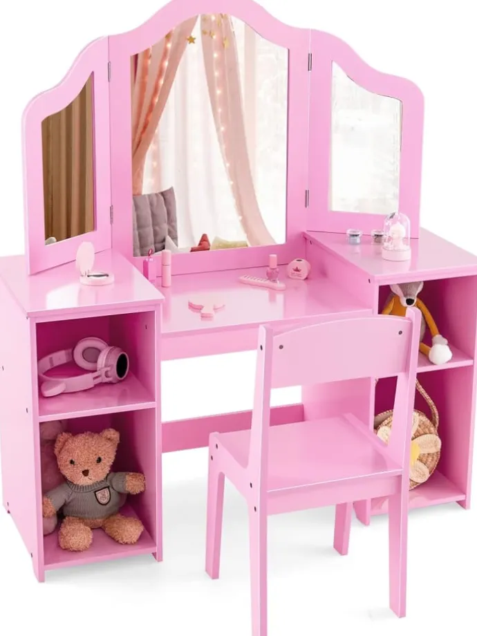 Kinder Schminktisch-Set in Rosa