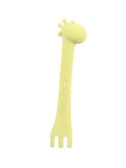 Kinder Silikonlöffel Giraffe in gelb