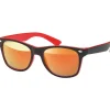 Kinder Sonnenbrille in Rot/Schwarz/Gelb