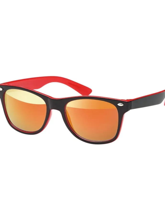 Kinder Sonnenbrille in Rot/Schwarz/Gelb