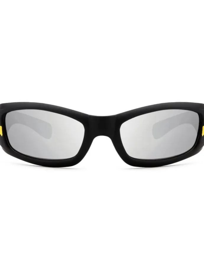 Kinder Sonnenbrille in Silber Schwarz