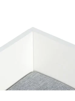 Kinderbank in Grau/Weiß - (B) 142 x (H) 54 x (T) 32 cm