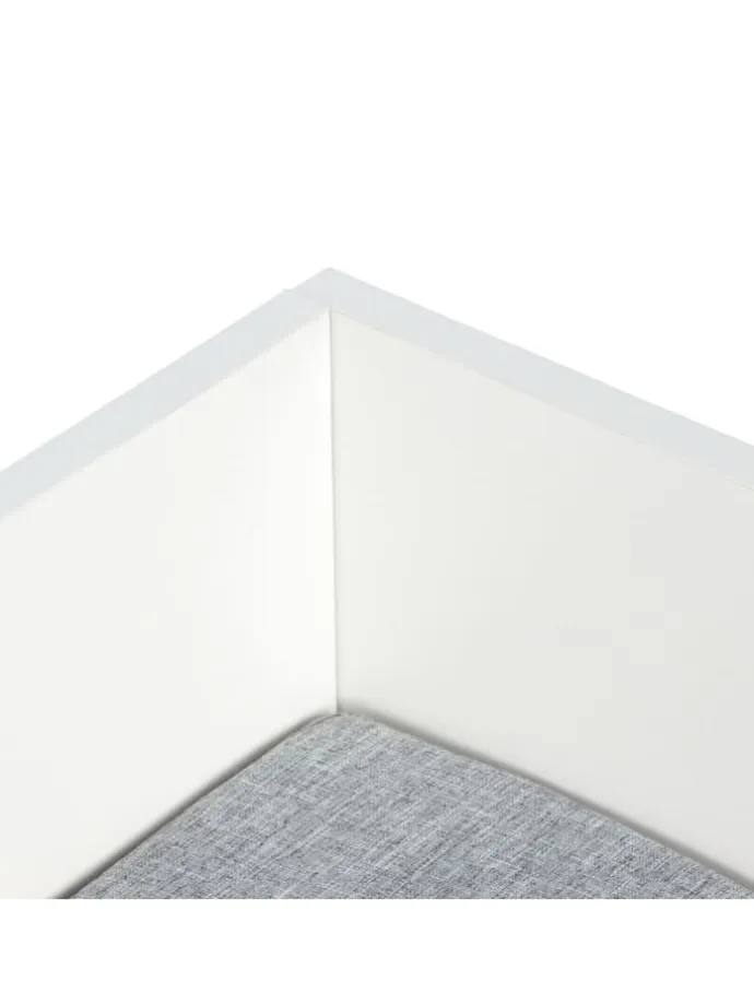 Kinderbank in Grau/Weiß - (B) 142 x (H) 54 x (T) 32 cm