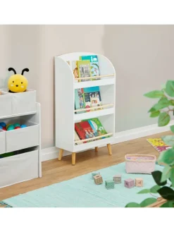 Kinderbücherregal in Weiß/ Natur - (B)50 x (H)95,5 x (T)24 cm